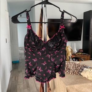 vintage Victoria’s secret butterfly corset top